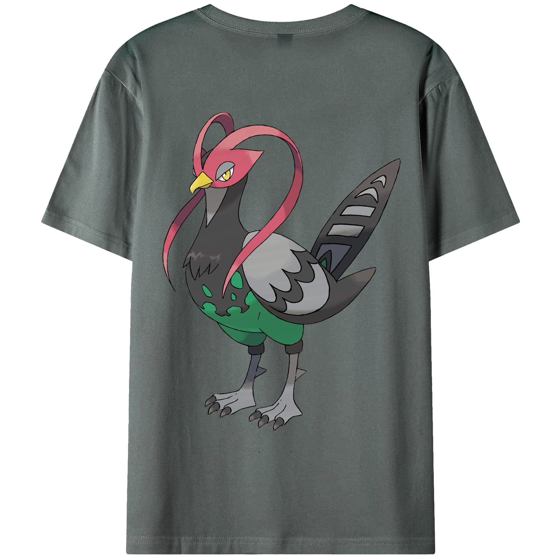 （画像用） ポケットモンスター Pokémon 綿100％ メンズ半袖Tシャツ（バックプリント） 通気性